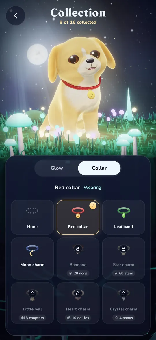 Collars, charms and glow colours to collect
