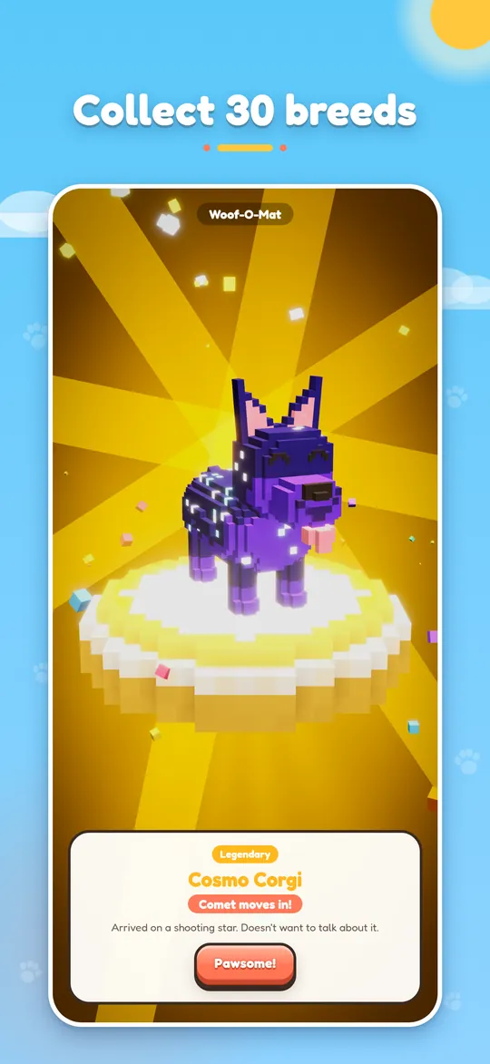 The Woof-O-Mat with its odds on display